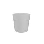 Artevasi pot de fleurs rond capri large - plastique - r�servoir deau - diam�tre 50 cm - blanc - 495 x ...