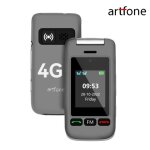 Artfone g6 t�l�phone portable flip 4g pour personnes �g�es grandes touches bouton sos 1000mah double ...