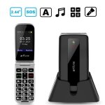 Artfone t�l�phone portable 2g dual sim � clapet d�bloqu� pour seniors avec grandes touches radio fm �cran ...