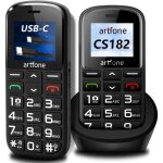 Artfone telephone senior 1. 8 avec grandes touches batterie 1400mah bouton sos 2g double sim t�l�phone ...