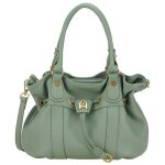 Arthur &amp aston - sac � main en cuir camille m sauge - 13522