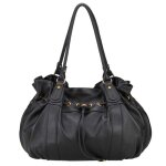 Arthur &amp aston - sac port� �paule en cuir camille xl noir - 13319