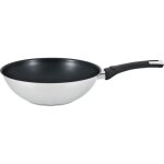 Arthur martin am400 wok - 28 cm - inox - anti adhrent - tous feux dont induction