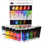 Artina lot de 10 tubes dacrylique de 120ml peinture acrylique crylic pour artistes fortement pigment�es ...