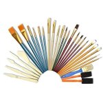 Artina - lot de 30 pinceaux de diff�rent types - id�al pour toutes les techniques de peinture huile gouache ...