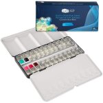Artina colaro bote aquarelle vide avec 48 demi - godets - bote mtallique pour remplir avec aquarelles ...