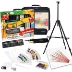 Artina michelangelo set de peinture studio dart xxl 122 pices xxl avec chevalet sacs inclus crayons ...