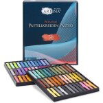 Artina set de 72 craies pastels professionnelles pasteo - duret moyenne - haute qualit - couleurs vives ...