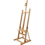 Artina siena chevalet de studio en bois de h�tre huil� - chevalet peinture pour toiles stable avec hauteur ...