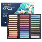 Artme pastels tendres 36pcs couleurs vives assorties id�aux pour lart lartisanat et les croquis