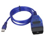 Cble de diagnostic obd2 - ashata - compatible avec plusieurs modles - usb - couleur bleu - universel ...