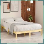 Ashata cadre de lit sans matelas bois massif 140x190 cm - fhe809997