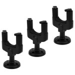 Ashata crochets muraux universels pour guitare 3 pices guitare crochets muraux en plastique noir supports ...