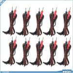 Ashata fil tens 10pcs tens wire durable electrode lead wire for tens unit physiotherapy electromenager ...
