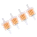 Ashata filtre  carburant filtre  essence 4pcs pour dirt bike atv quad go kart cyclomoteur scooter