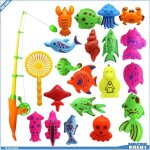 Ashata jouet de plage de p�che ensemble de jouets de p�che color�s de 22 pi�ces pour am�liorer la concentratio ...
