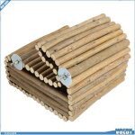 Ashata maison de lapin en bois petits jouets pour animaux de compagnie cachette en bois de pommier pour ...