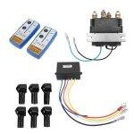 Ashata relais lectrique relais de treuil lectrique professionnel enduit de poudre de surface noire ...