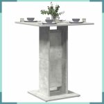 Ashata table de bistro gris bton 60x60x75 cm bois dingnierie - fhe802106