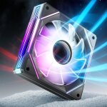 Asiahorse amici ventilateur de bo�tier pc noir forward argb 120mm