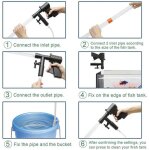 Aspirateur pour aquarium - cocosity - 5 en 1 - nettoyage gravier - outils de nettoyage - poisson deau ...