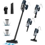 Aspirateur balai filaire puissant - zgeer - 21kpa - 6 en 1 - 600w - filtre hepa - 12l - 2 kg - 5 m c�ble ...