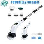 Aspirateur balai laveurbrosse �lectrique sans fil puissante avec 5 t�tes de nettoyage adapt�e aux salles ...