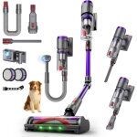 Aspirateur balai sans fil circlio t80 pet - 58 kpa 600 w 75 min 1. 6 l - brosse anti - poils danimaux ...