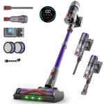 Aspirateur balai sans fil circlio t80 58kpa / 600w puissant et intelligent - batterie amovible 80 min ...