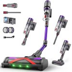 Aspirateur balai sans fil circlio t80 flex - 58 kpa 600 w 75 min 1. 6 l - tube pliable - �cran led - ...