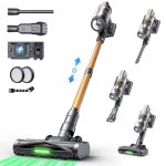 Aspirateur balai sans fil circlio c16 - 65 kpa 650 w 75 min 1. 6 l - tube t�lescopique - �cran led - ...
