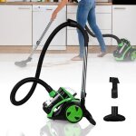 Aspirateur cyclonique sans sac - cecaylie - 3l - filtration hepa 4 niveaux - l�ger 4kg - rayon d?action ...