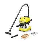 Aspirateur eau et poussière karcher wd 4 s v - 20 / 5 / 22 - cuve inox 20 l - 1000w Aspirateur eau et poussière karcher wd 4 s v - 20 / 5 / 22 - cuve inox 20 l - 1000w