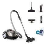 Aspirateur - philips - performer led xd 8152 / 12 - moteur 900 w - brosse triactive led - filtre hepa ...