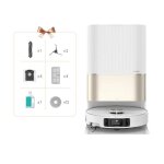 Aspirateur robot laveur dreame x40 ultra complete avec serpillire  dtacher et  soulever, nettoyage ...