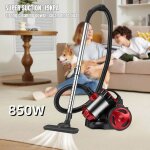 Aspirateur avec sac - 2000w - 19kpa - 4. 5m - capacit� 1. 5l - aspirateur l�ger pour tapis et sols durs ...