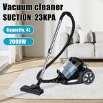 Aspirateur sans sac 2000w / 4l - 23kpa - format compact haute filtration - aspirateur tra�neau sans sac ...
