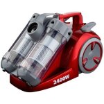 Aspirateur sans sac klaiser - puissance 1600w - technologie duo - rouge