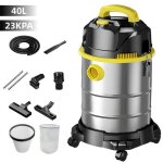 Aspirateur sec et humide industriel 3300w 23 kpa forte aspiration 3 en 1 aspirateur sans sac 40 l avec ...