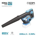 Aspirateur souffleur - koma tools - pro series - 20v - sac inclus - buse amovible Aspirateur souffleur - koma tools - pro series - 20v - sac inclus - buse amovible