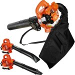 Aspirateur souffleur broyeur 26cc 2 temps 0. 7kw / 2hp 424cfm aliment au gaz 85 * 30 * 30cm portatif ...