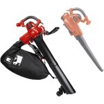 Einhell aspirateur - souffleur de feuilles gc - el 3000 e (3000 w sac de ramassage 45 l sangle de porte ...