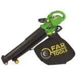 Aspirateur souffleur fartools pro ab 2600 - 2800 w - sac toile 40 l - 3 fonctions