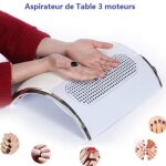 Aspirateur de table manucure professionnel - marque - modèle - 3 moteurs - 2 sacs Aspirateur de table manucure professionnel - marque - modèle - 3 moteurs - 2 sacs