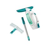 Aspirateur  vitres avec manche et mouilleur leifheit dry & clean 51003, set pour un nettoyage sans traces, ...