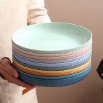 Assiettes de camping r�utilisables - dema - lot de 10 assiettes - plastique incassable - compatibles ...