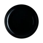 Assiette  couscous - luminarc - friends time - 25 cm - verre tremp - noir