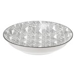 Lot de 6 assiettes creuses bohemia etnic 20cm noir