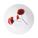 Assiette creuse avec dcoration florale 20 cm - bertille - arcopal