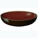 Assiette creuse gourmet - d 24 cm rouge - kolibri rusty red